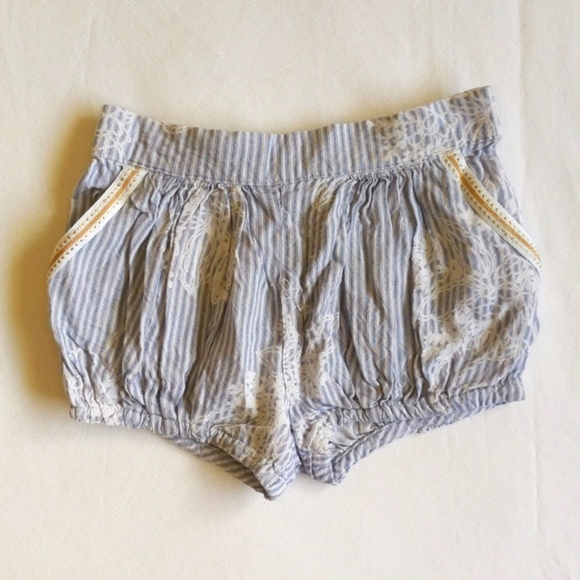 joe fresh boho floral striped viscose bubble shorts 3T toddler girls - Picture 1 of 6